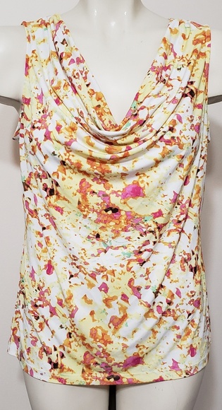 Calvin Klein Tops - Calvin Klein sleeveless abstract floral blouse